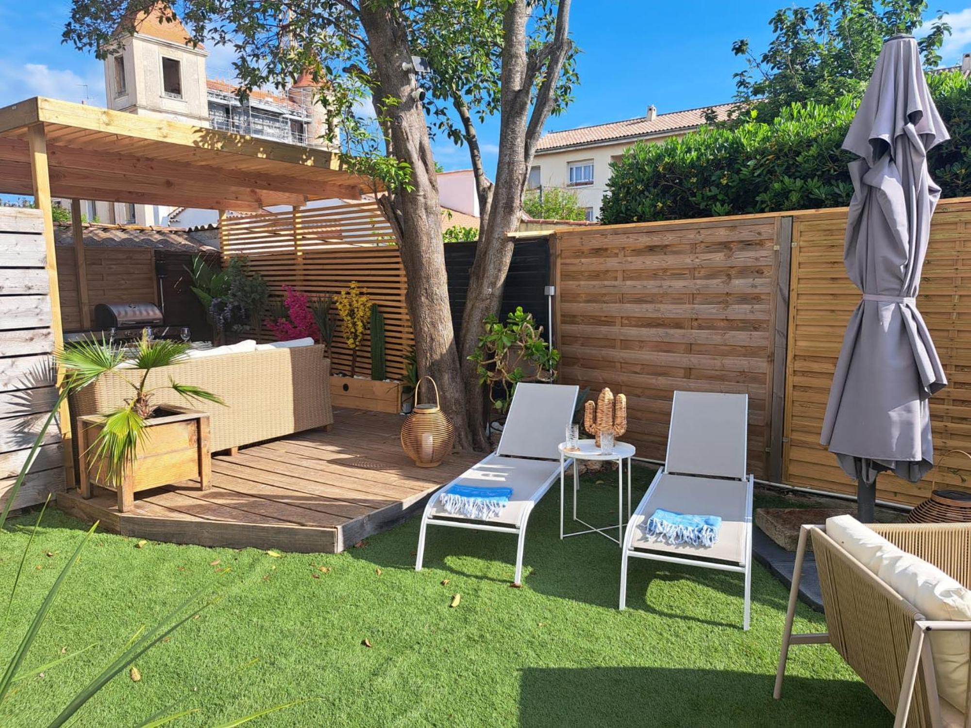 Magnifique Appartement 2 Chambres Avec 50 M2 De Jardin Privatif Ла Кро Екстериор снимка